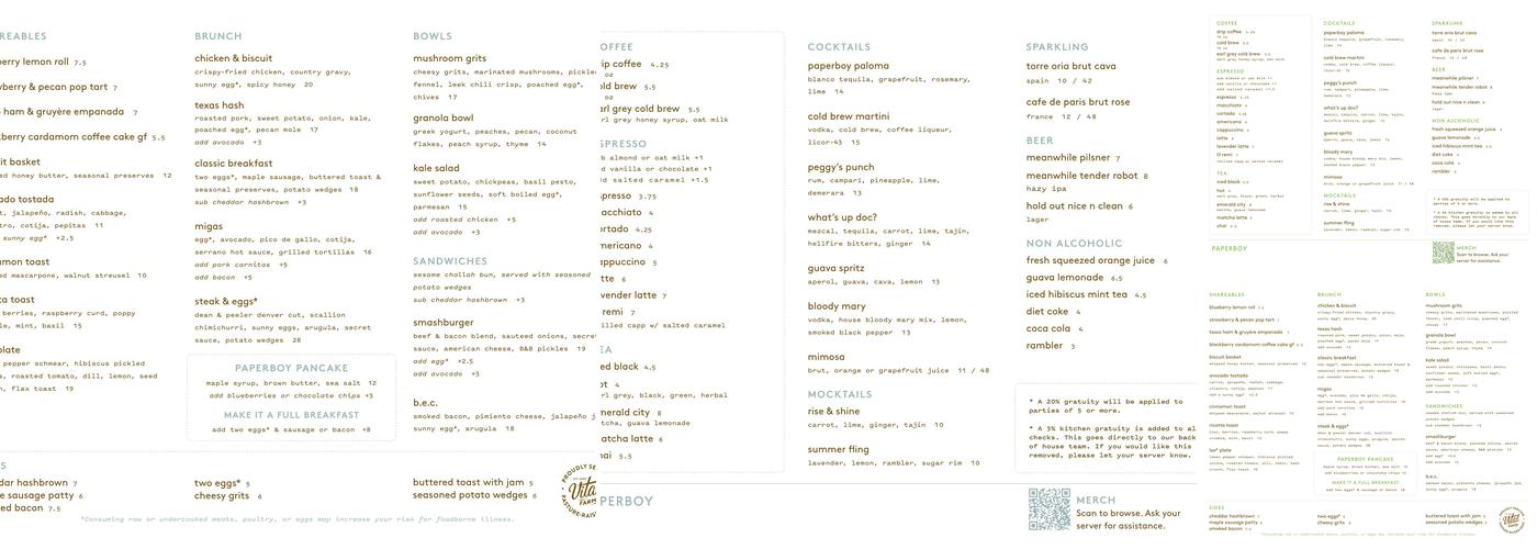 Paperboy Menu