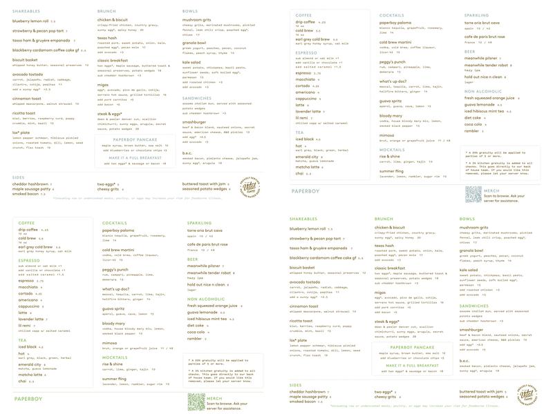 Paperboy Menu