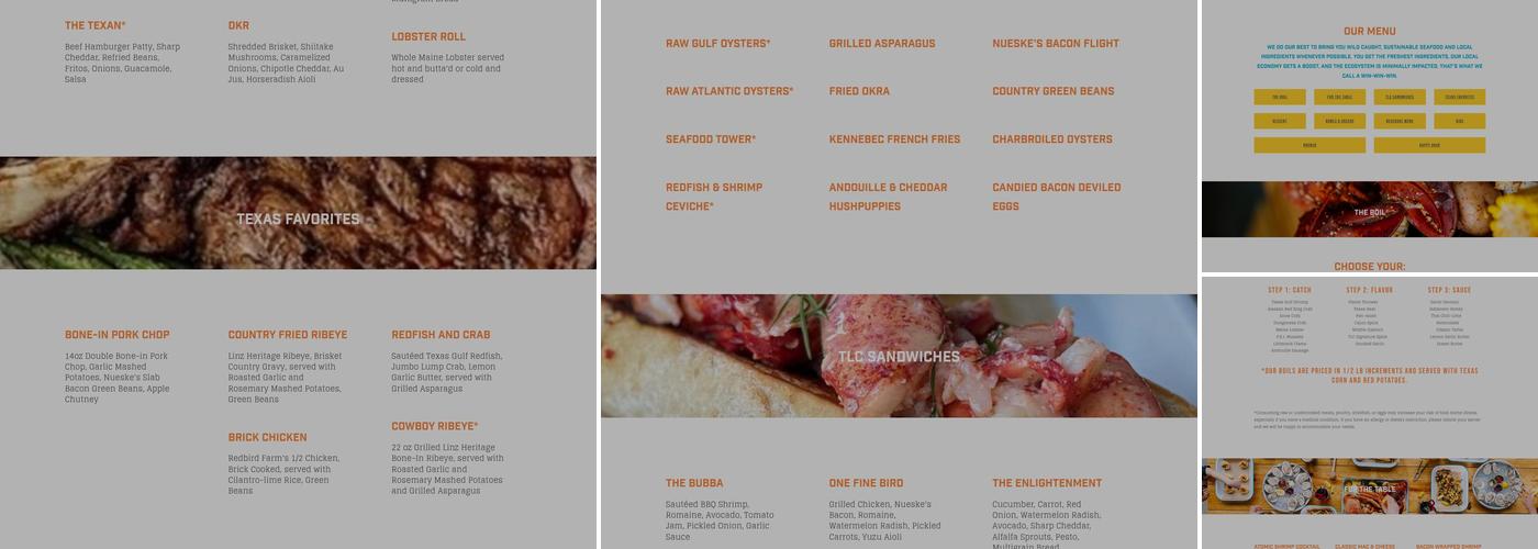 TLC Austin Menu