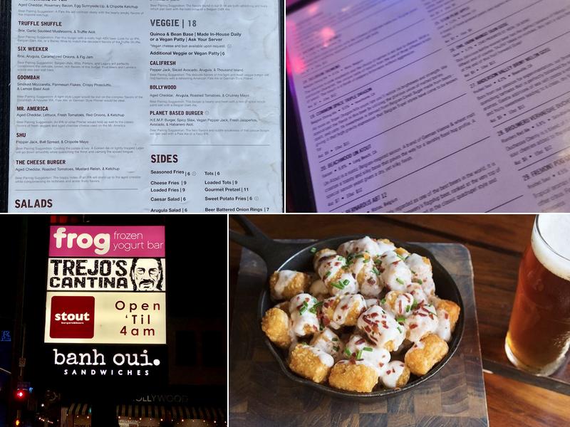 Stout Burgers & Beers Menu