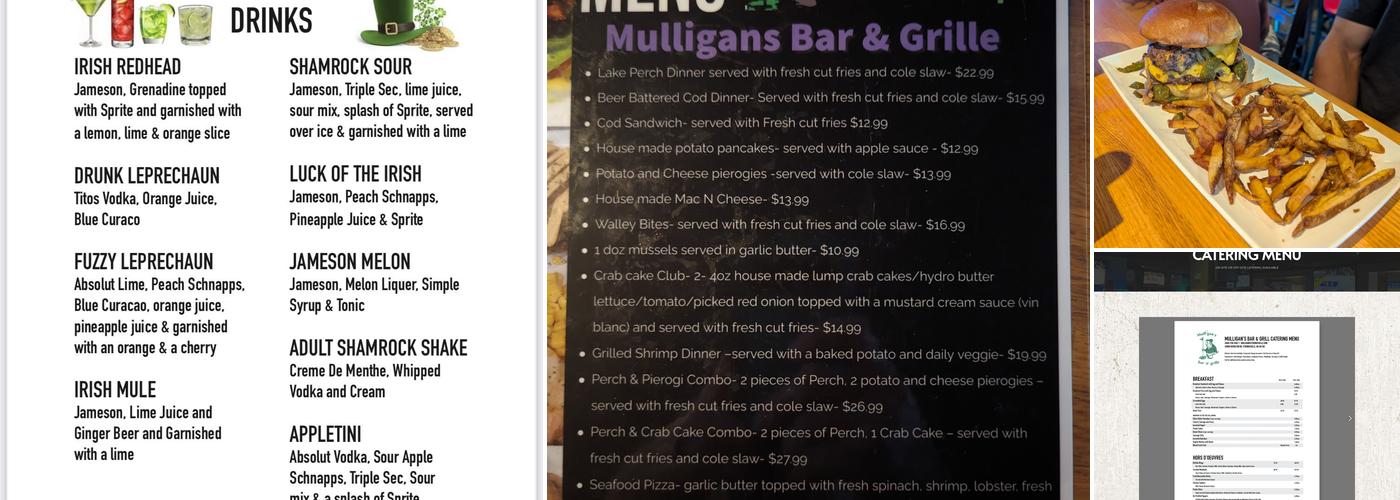 Mulligan's Bar & Grille Menu