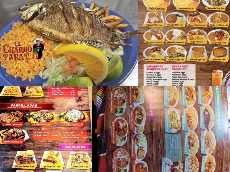 El Charro Tapatio Menu