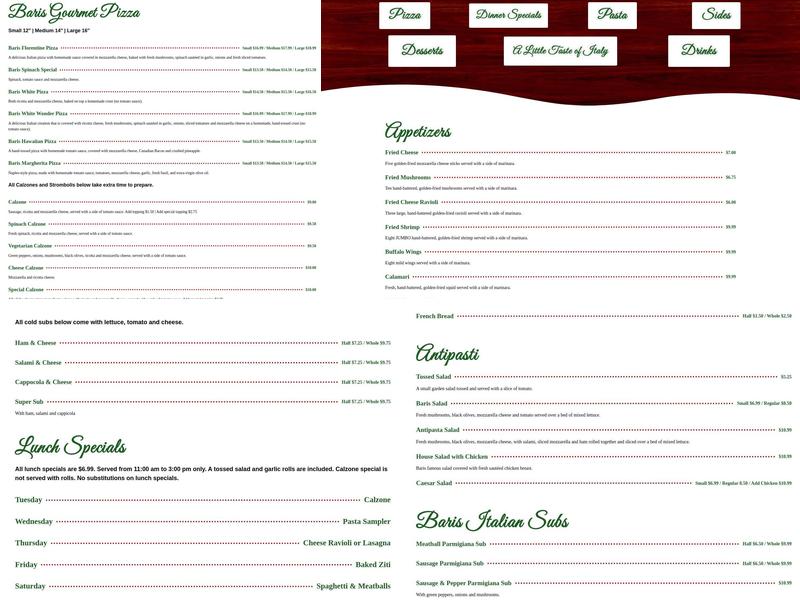 Baris Menu