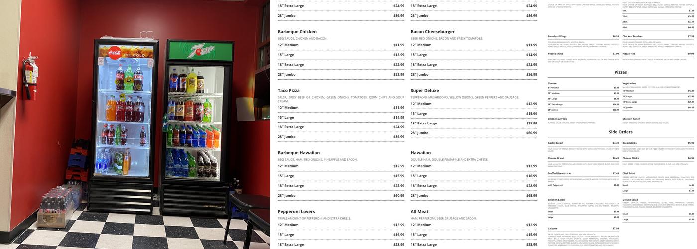 Salt City Pizza Co. Menu