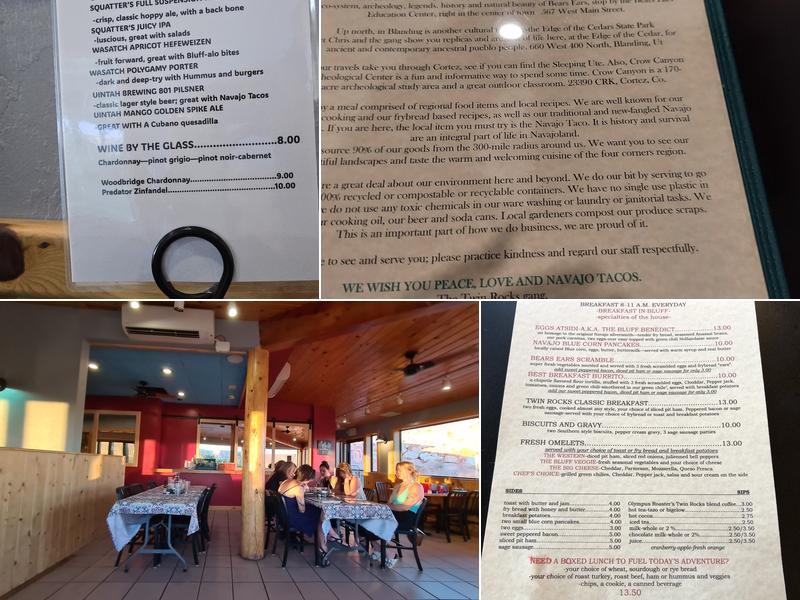 Twin Rocks Café Menu