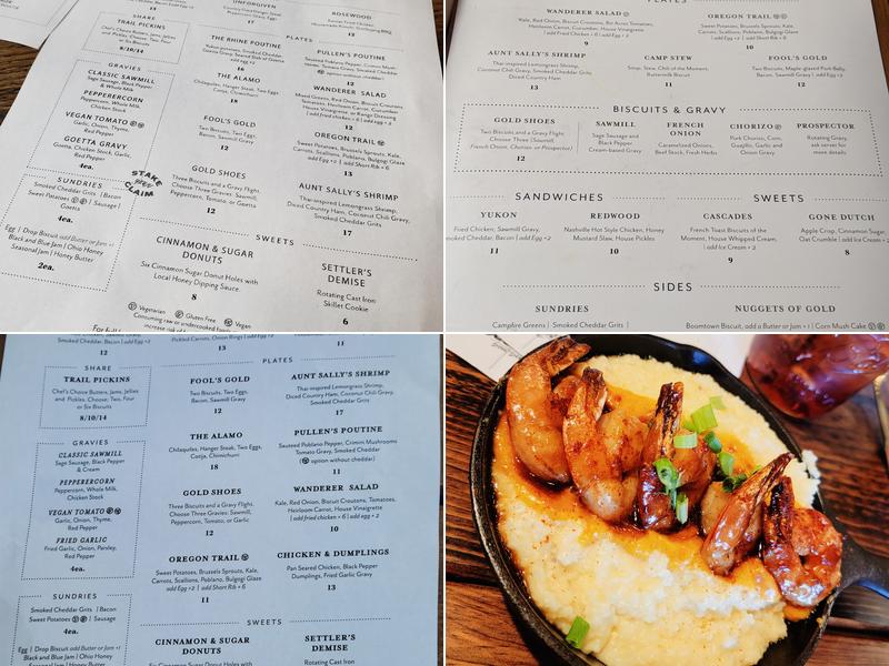 Boomtown Biscuits & Whiskey Menu