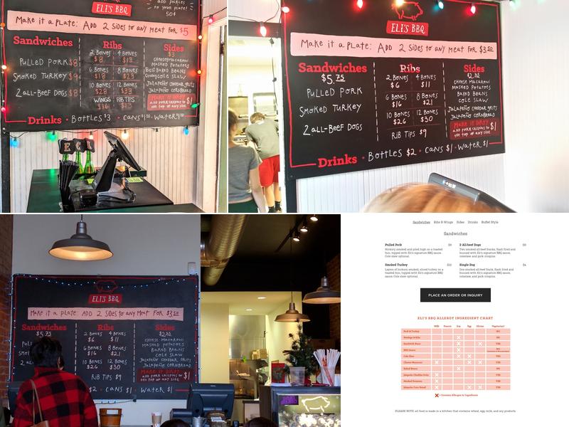 Eli's BBQ - Riverside Menu