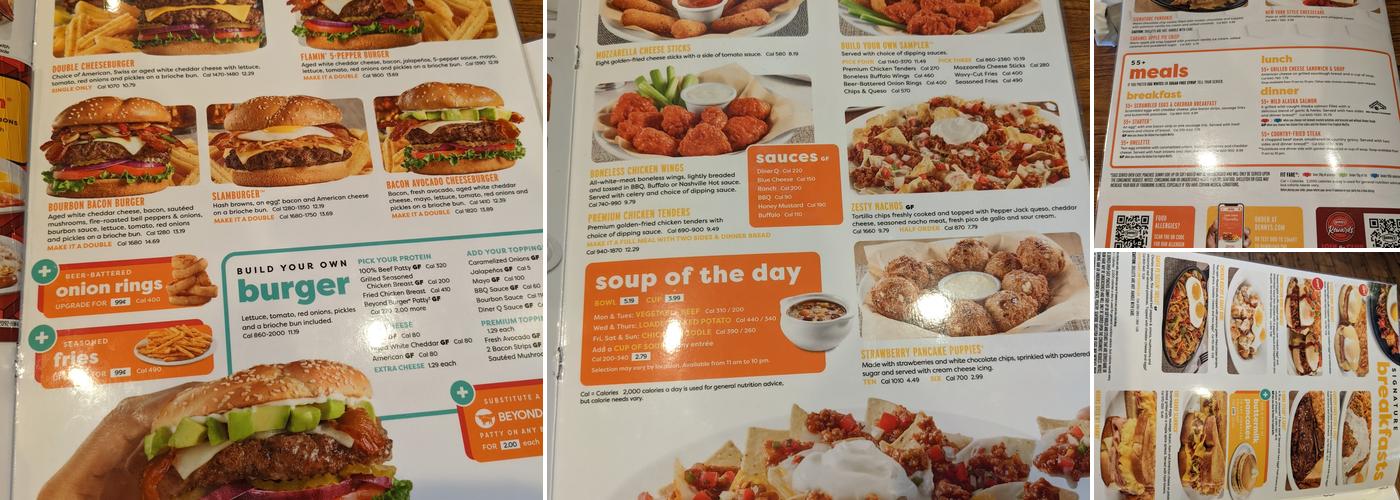 Denny's Menu