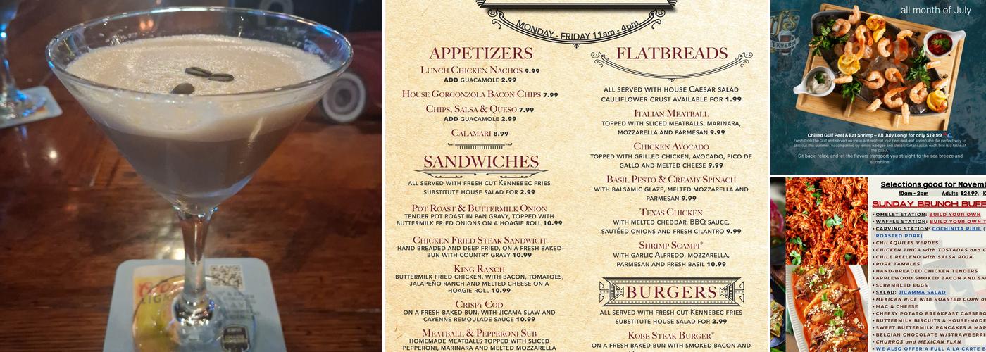 Verf's Grill & Tavern Menu