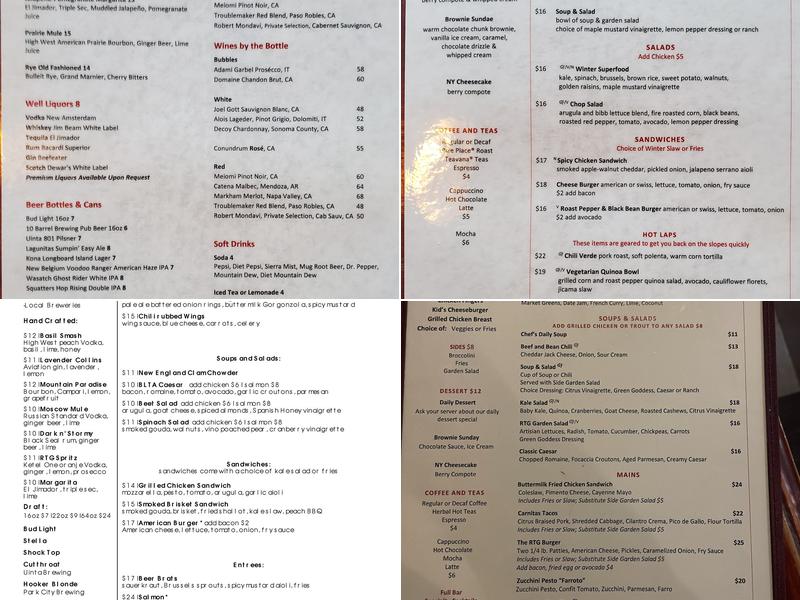 Red Tail Grill Menu