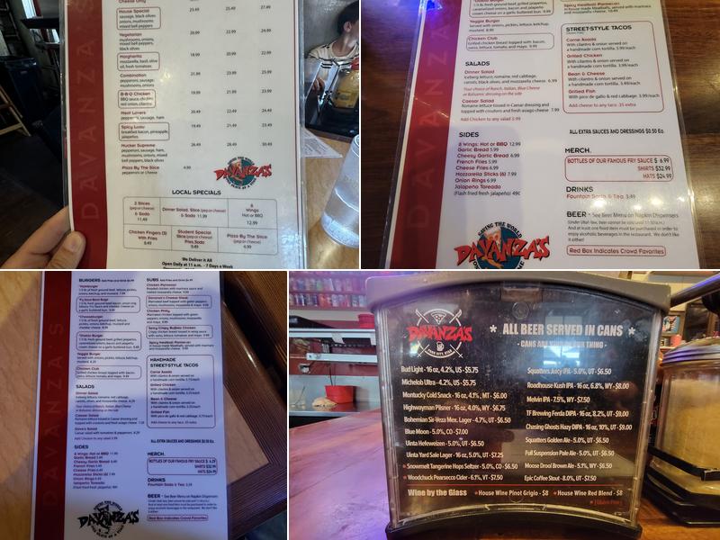 Davanza's Menu