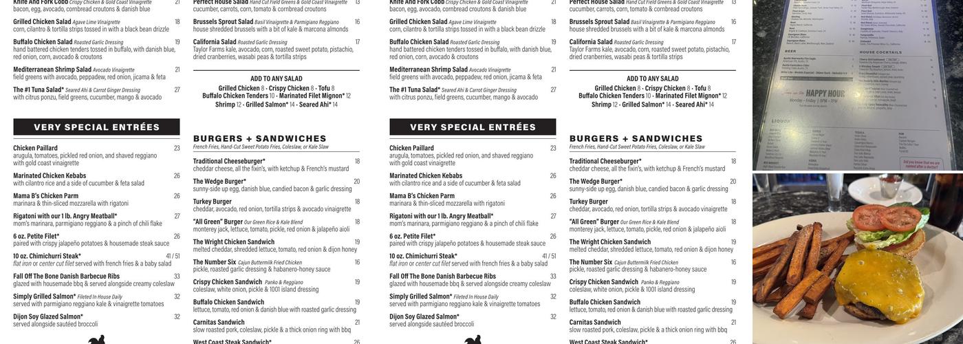 Doc B's Restaurant Menu