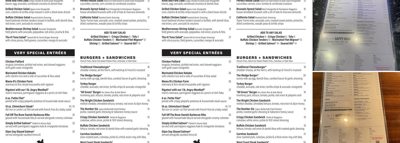 Doc B's Restaurant Menu