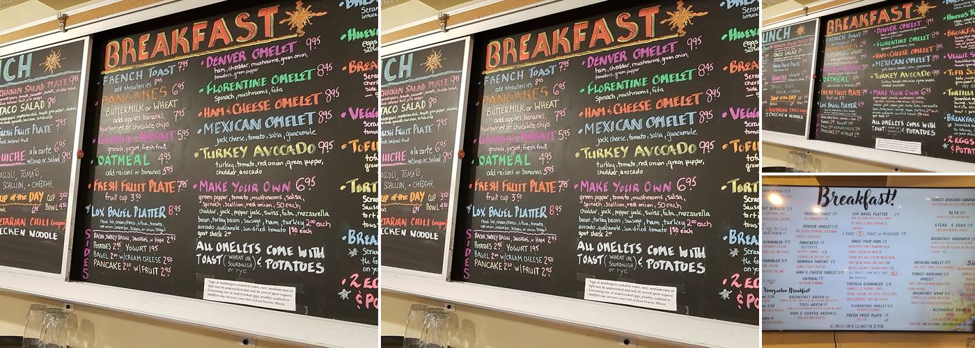 Sunroom Cafe & Machiques Venezuelan Restaurant Menu