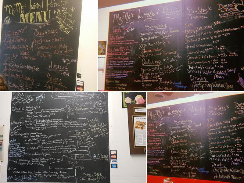 MeMe’s Twisted Potato Menu