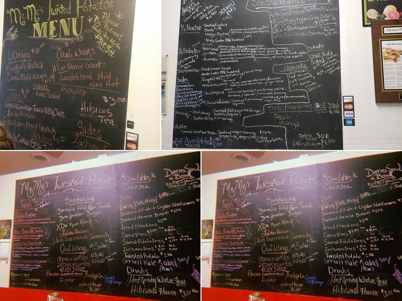 MeMe’s Twisted Potato Menu