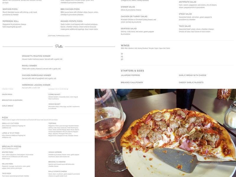 Master Pizza Painesville Menu