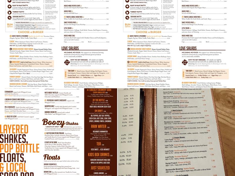 Big Orange : Rogers Menu