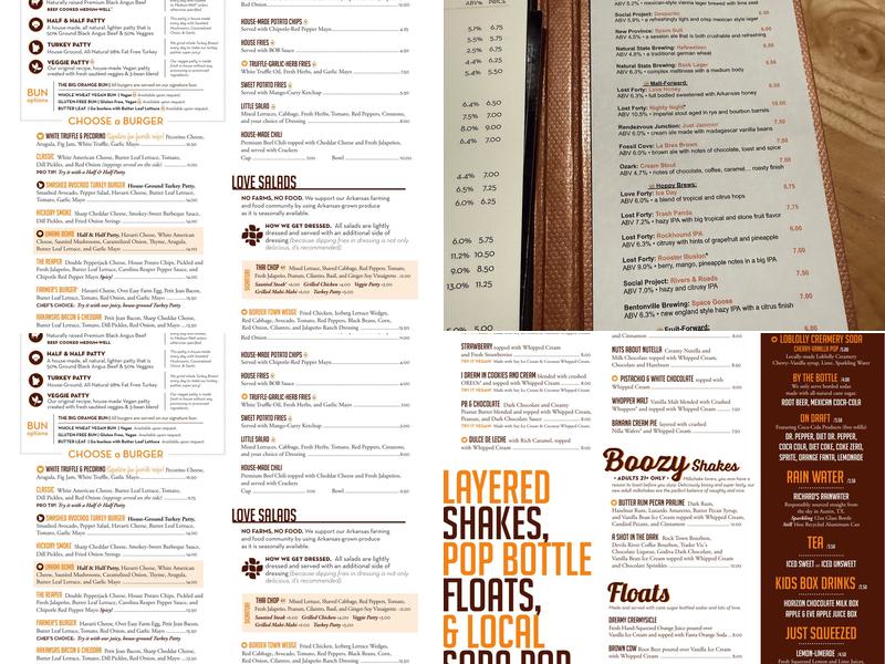 Big Orange : Rogers Menu
