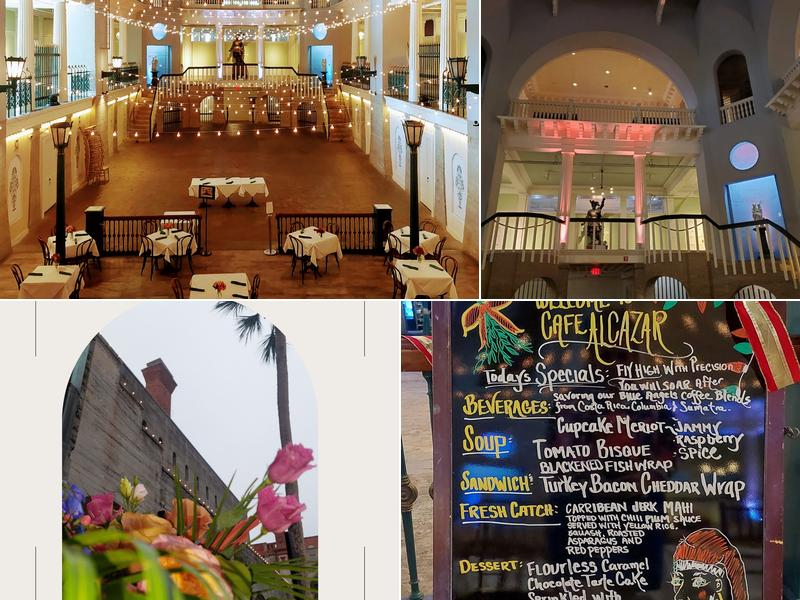 Café Alcazar 25 Granada St, St. Augustine