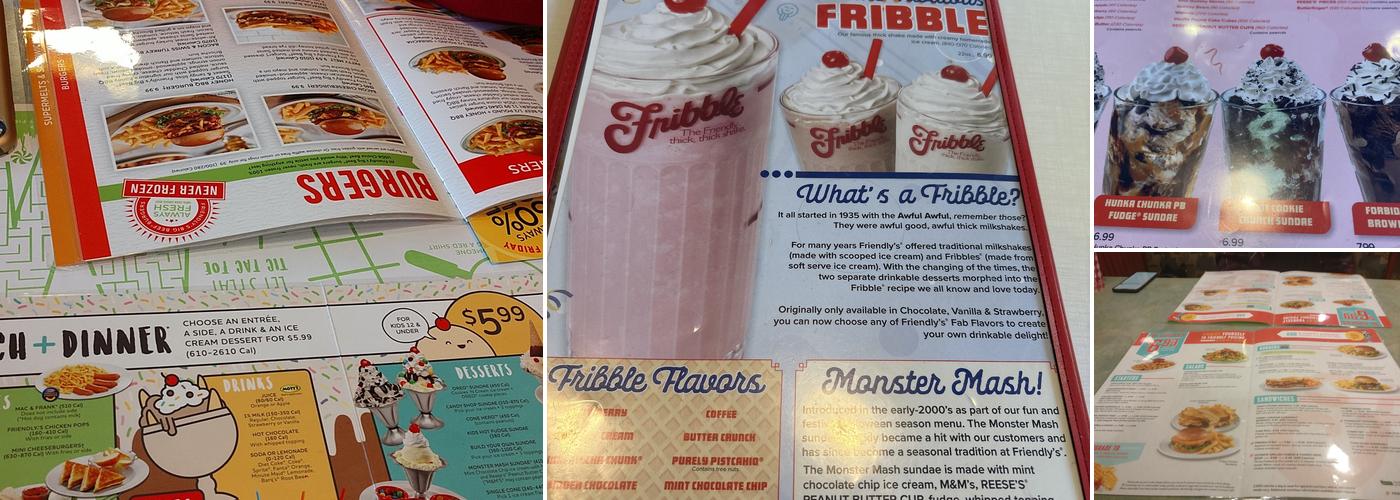 Friendly's Menu