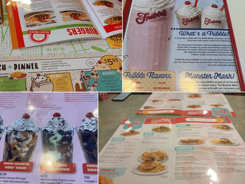 Friendly's Menu