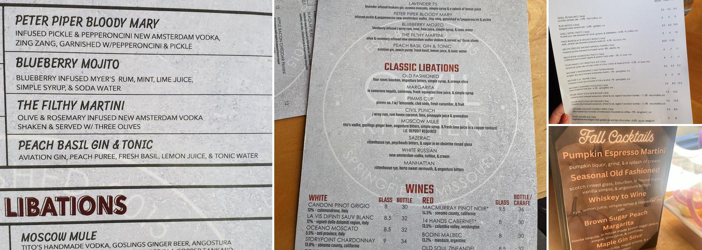 Civil Kitchen Menu