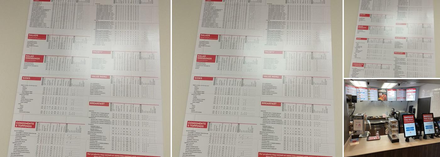 Wendy's Menu