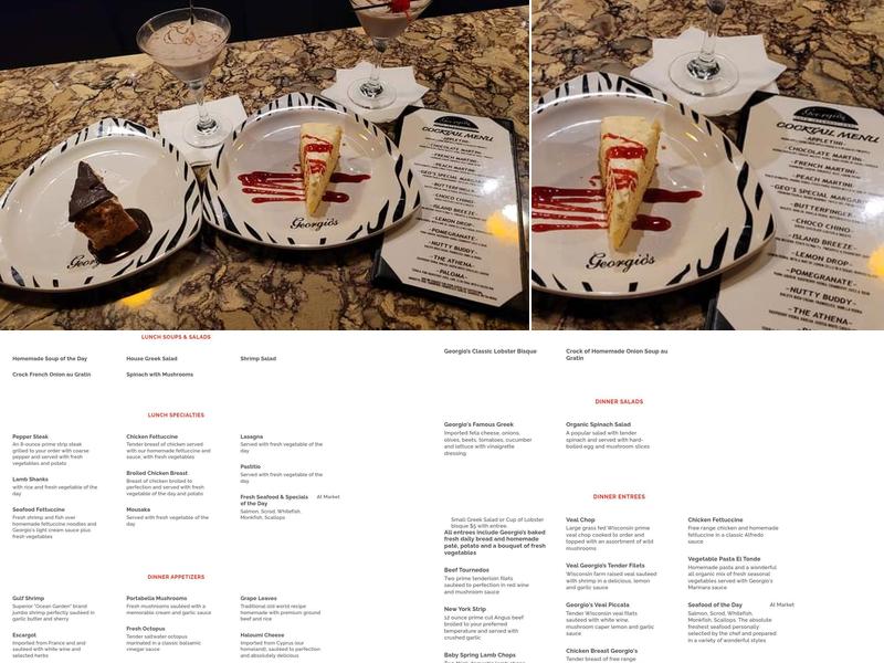 Georgio's Cafe International Menu