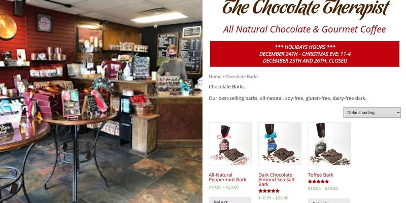 The Chocolate Therapist Menu