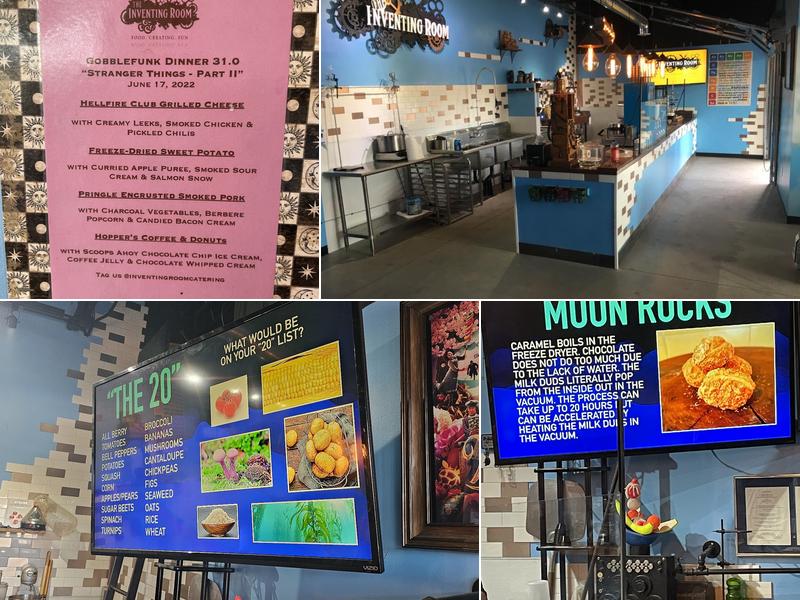 Inventing Room Dessert Shop - Tickets Required Menu