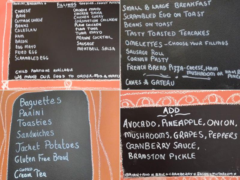 Weavers Coffee Shop Menu