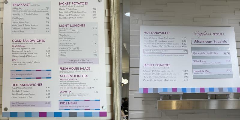 Angelica's Tea & Cake Menu