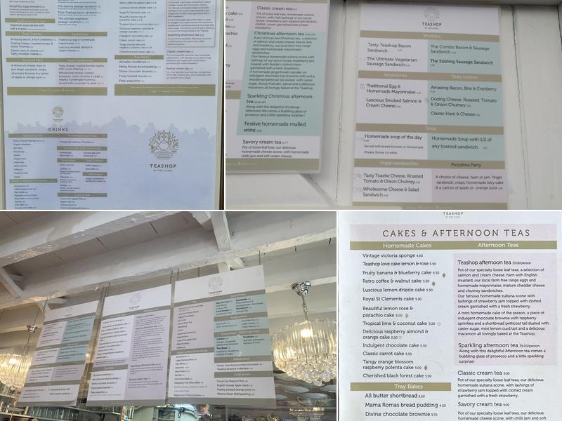Teashop by the Canal Menu