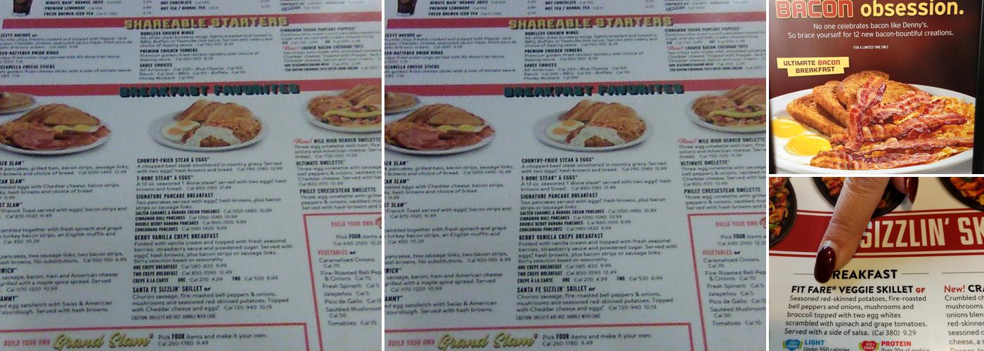 Denny's Menu