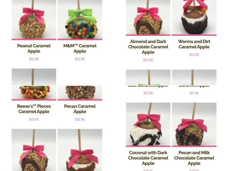 Sweet Shoppe Candy Store Menu