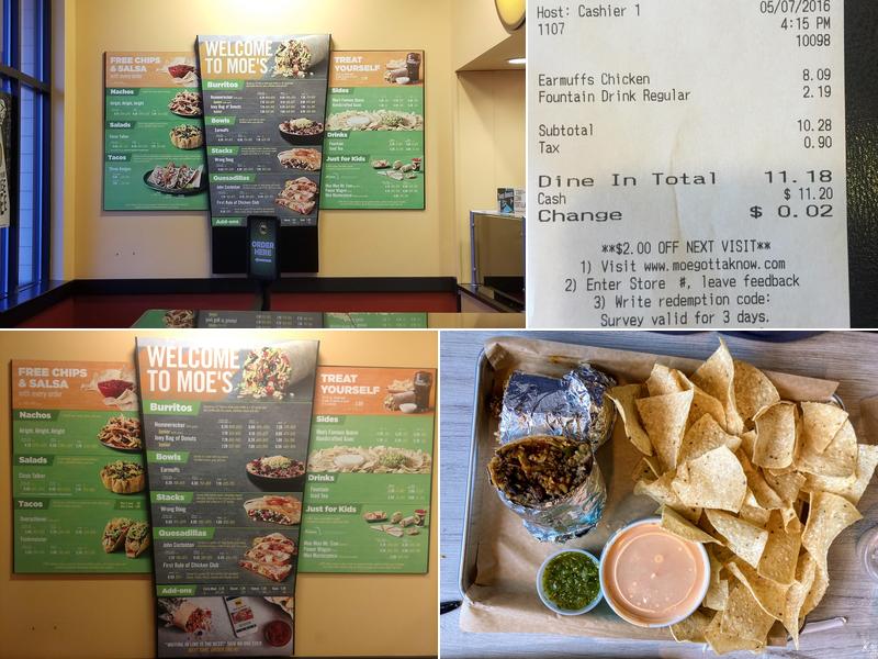 Moe's Southwest Grill Menu