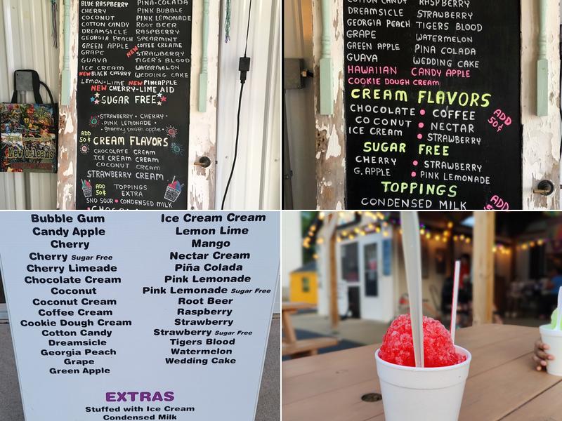 Boudreaux's New Orleans Style Sno-Balls Menu