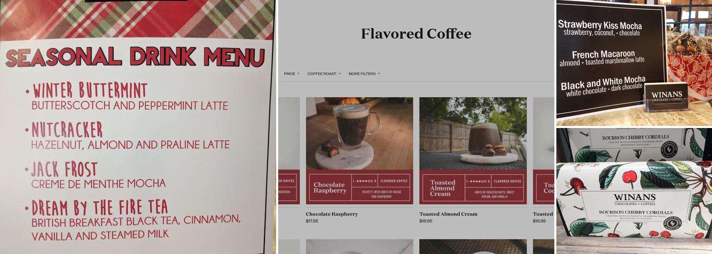 Winans Coffee & Chocolate Menu