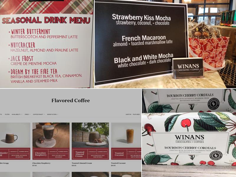 Winans Coffee & Chocolate Menu
