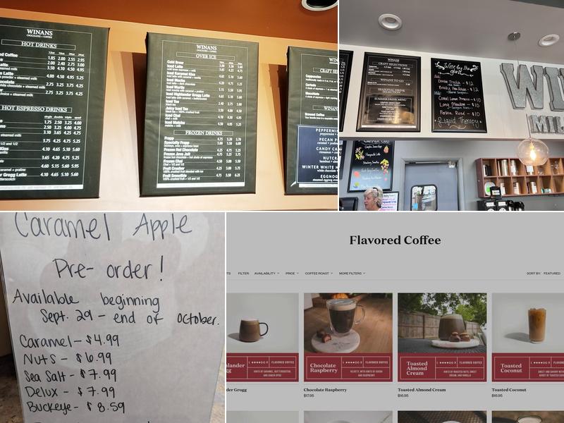 Winans Coffee & Chocolate Menu