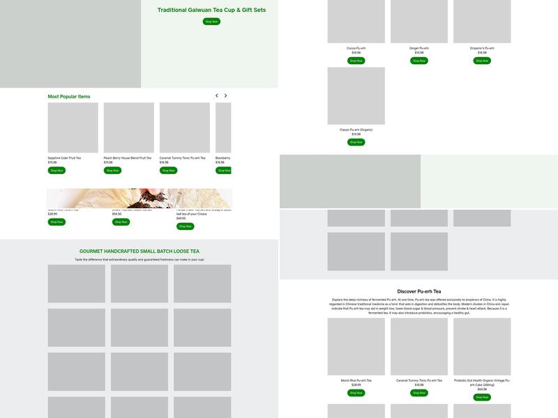 The Green Teahouse Menu