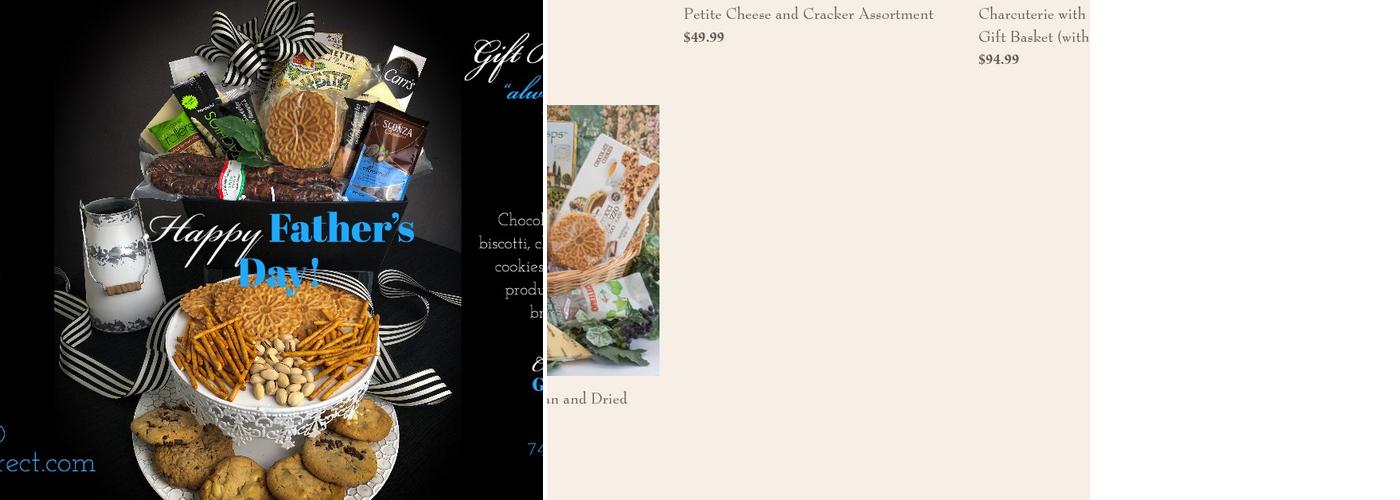 GIFT BASKETS GALORE Menu