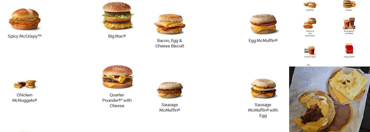 McDonald's Menu