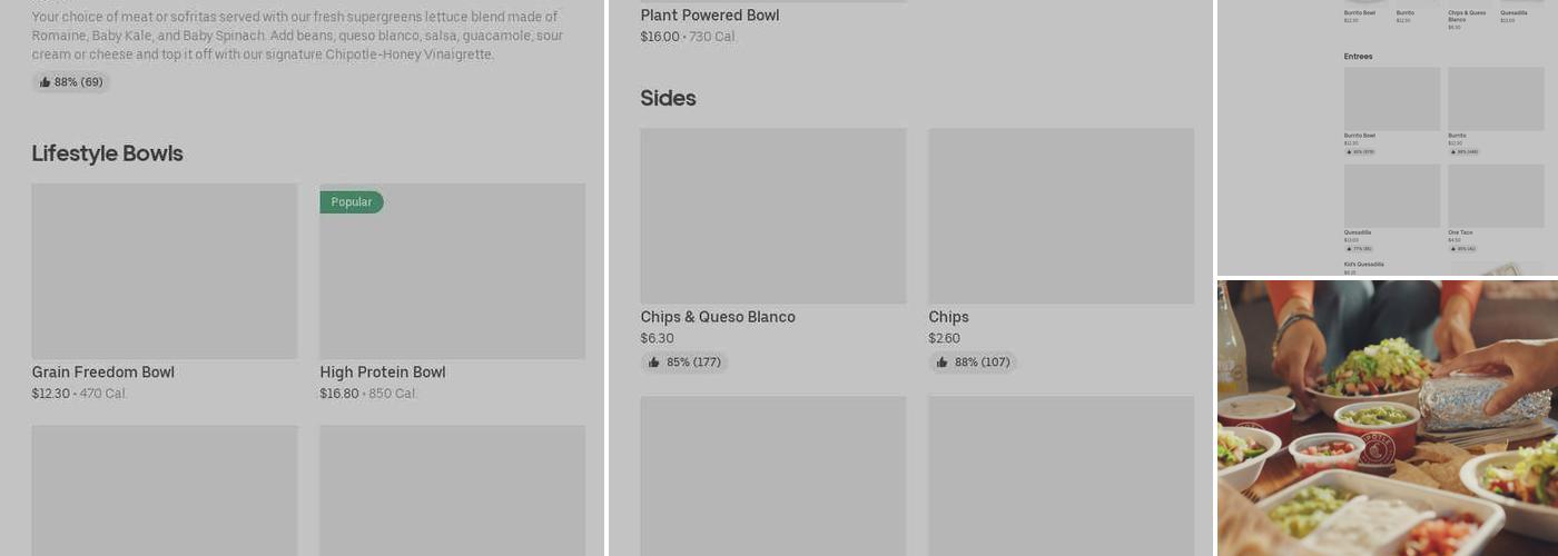 Chipotle Mexican Grill Menu