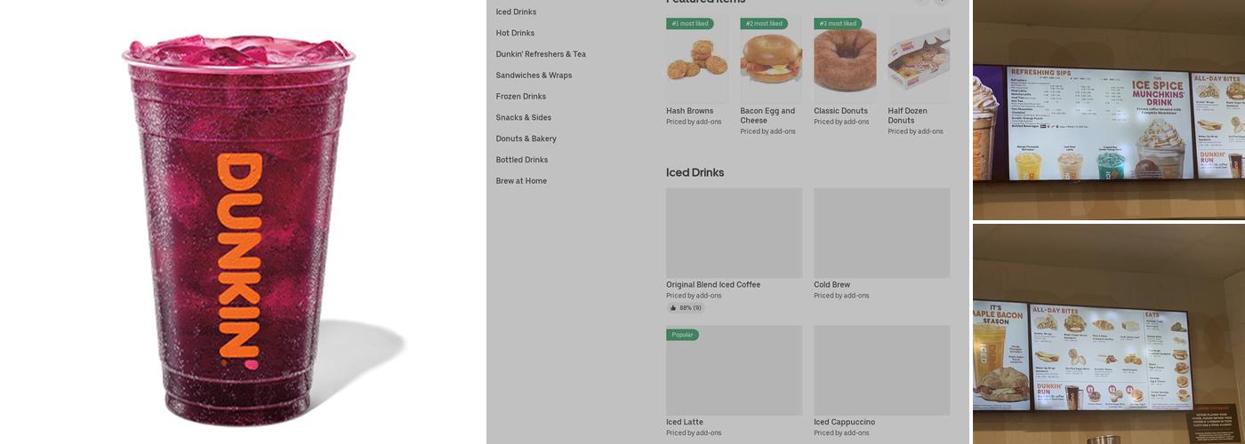 Dunkin' Menu