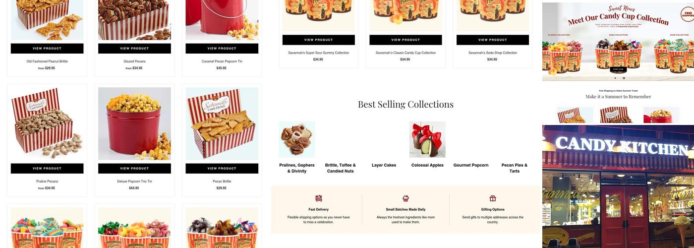 Savannah's Candy Kitchen Menu