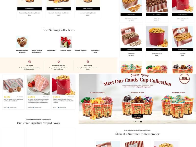 Savannah's Candy Kitchen Menu