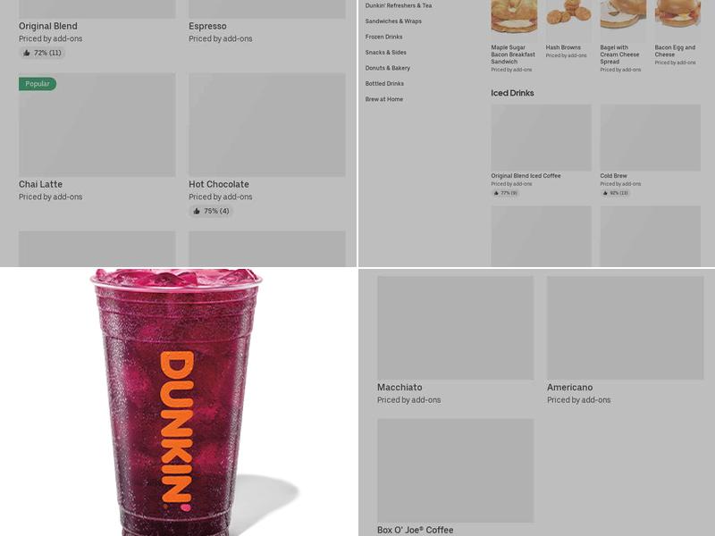 Dunkin' Menu