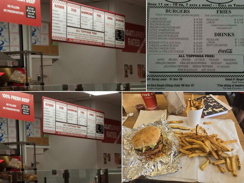 Five Guys Menu